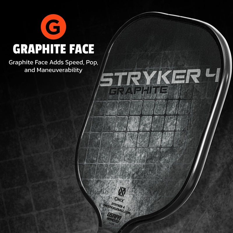Onix Graphite Stryker Pickleball Paddle Features Oversized, Nomex, Paper Honeycomb Core, and Graphite Face - Image 5
